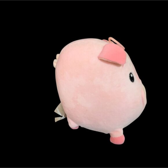 Fiesta Plush Pig Stuffed Animal 6" Pink Adorable Stitched Eyes Vernon CA Toy - Picture 2 of 7